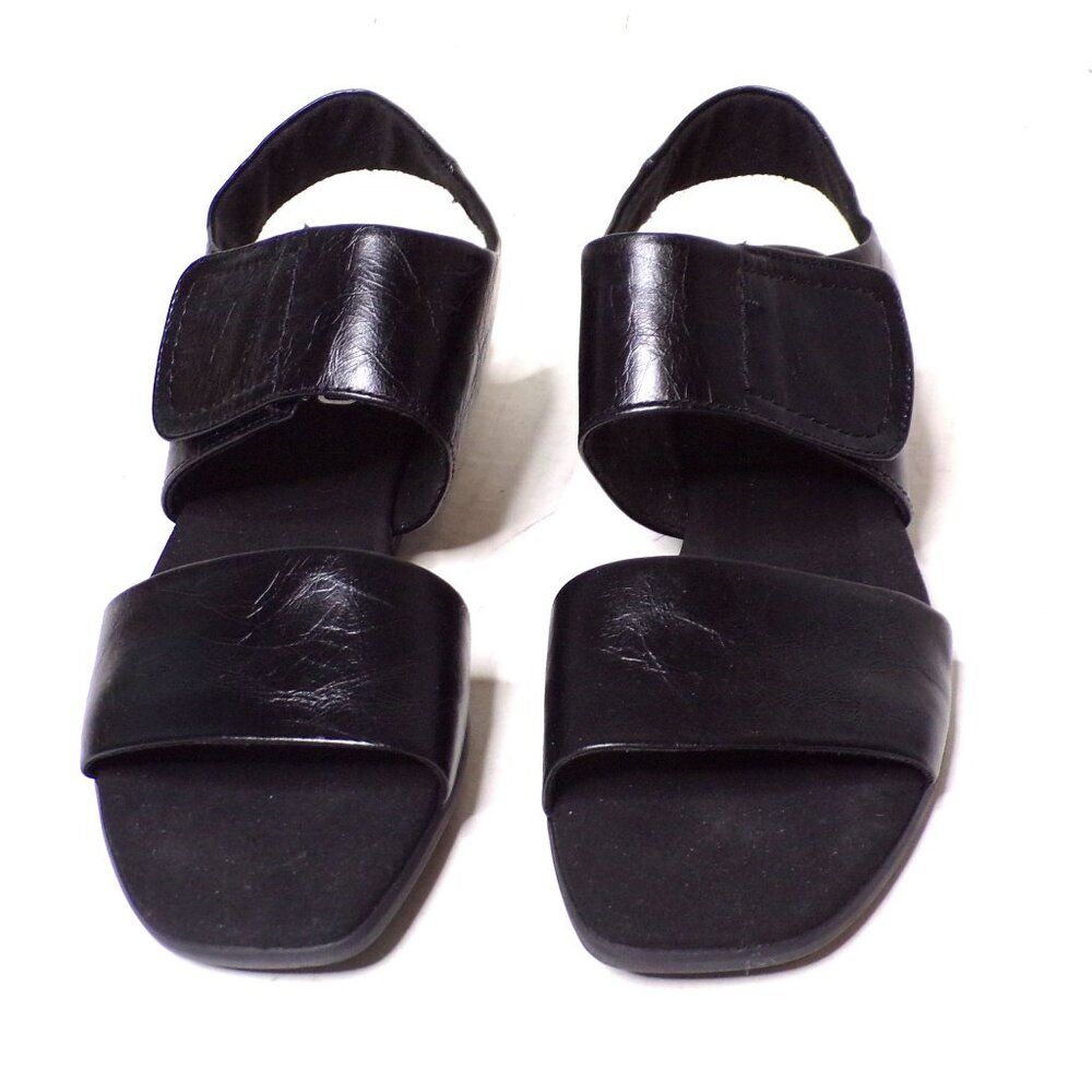 🆕MUNRO Nissa Leather Comfort Sandals Shoes Black 10 - Picture 6 of 12